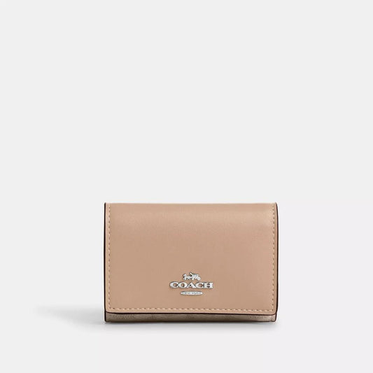 Coach Outlet Micro Wallet In Signature Canvas