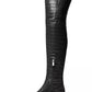 Women's Cosmo Croco-Embossed Over-The-Knee Boots