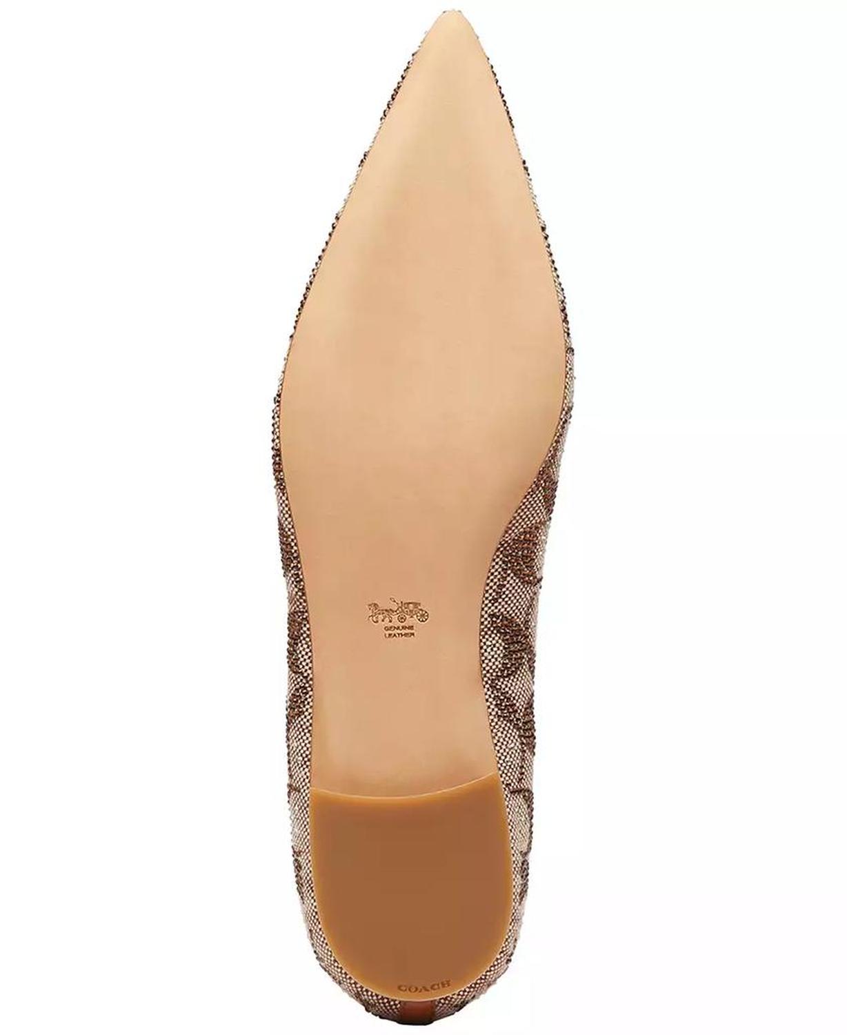 Women's Daphne Crystal Signature Pointed-Toe Flats