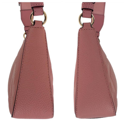 Pink Leather Shoulder Bag