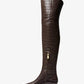 Cosmo Crocodile Embossed Leather Boot