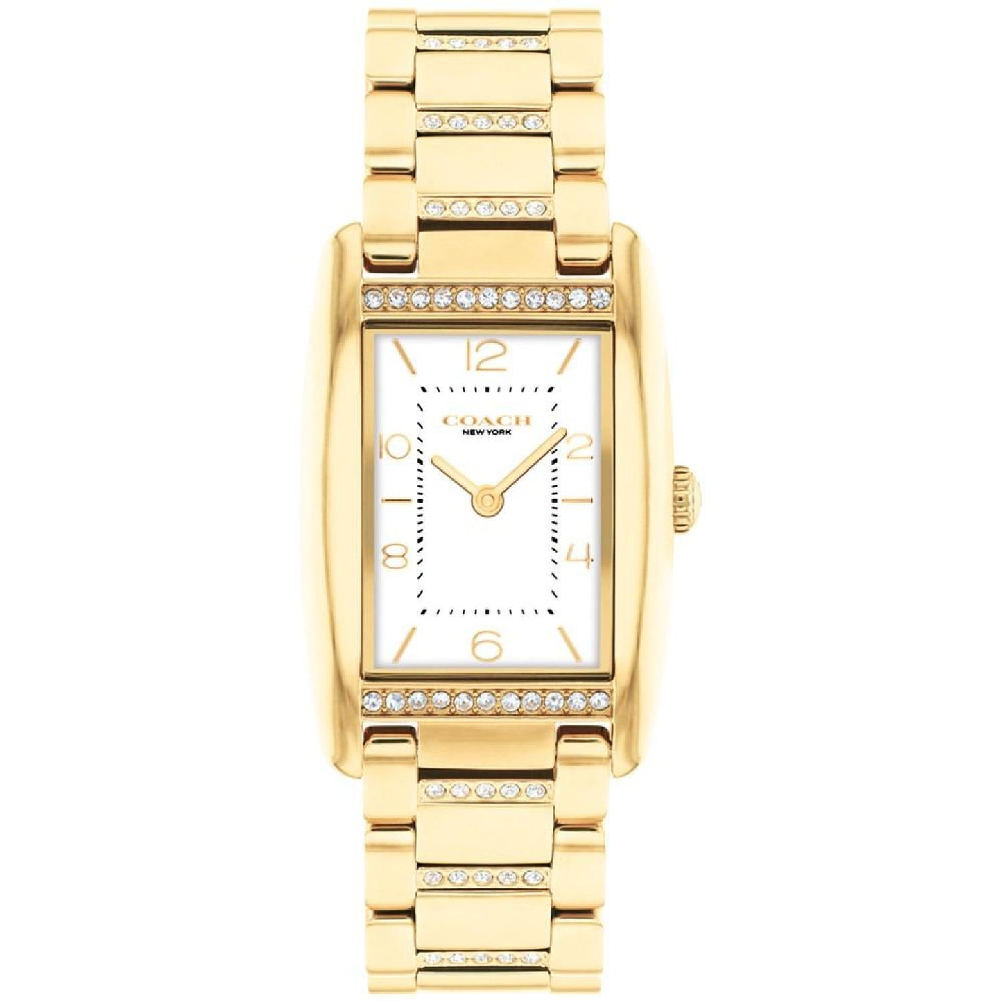 Women's Resse Gold-Tone Stainless Steel Crystal Watch 24mm