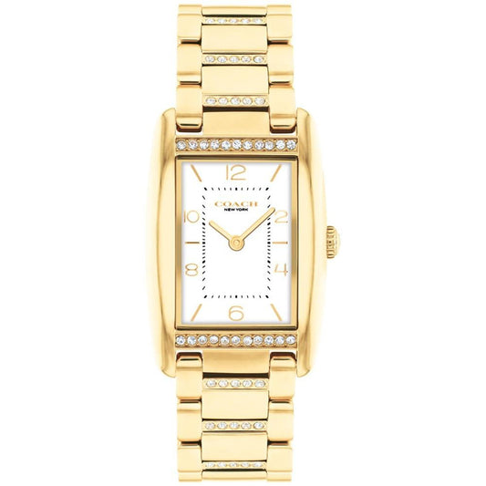 Women's Resse Gold-Tone Stainless Steel Crystal Watch 24mm