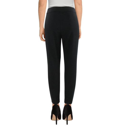 Plus Womens Faux Leather Ankle High-Waisted Pants