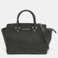 Michael Kors Black Leather Large Selma Satchel