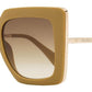 Women's Design4 Sunglasses MM0051 73F Matte Tan/Gold 52mm