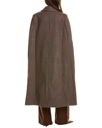 Melton Wool Cape Coat