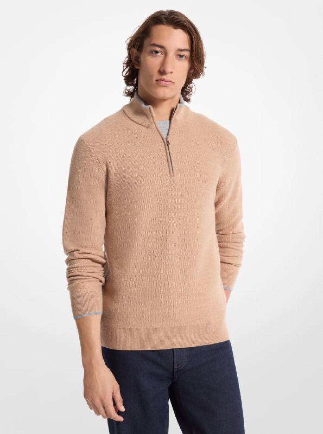 Wool Half-Zip Sweater