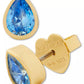 Gold-Tone Bubbly Bezel Stud Earrings