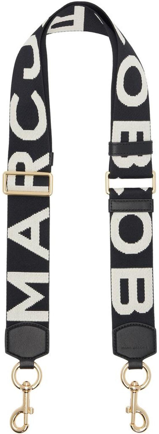 Black & White 'The Logo Webbing' Shoulder Strap