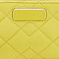 Marc By Marc Jacobs Yellow Quilted Leather Zip Around Wallet