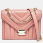 Michael Kors Pink Quilted Leather Large Whitney Shoulder Bag