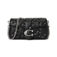 Tabby Crossbody Wristlet with Pillow Quilting And Crystal Rivets