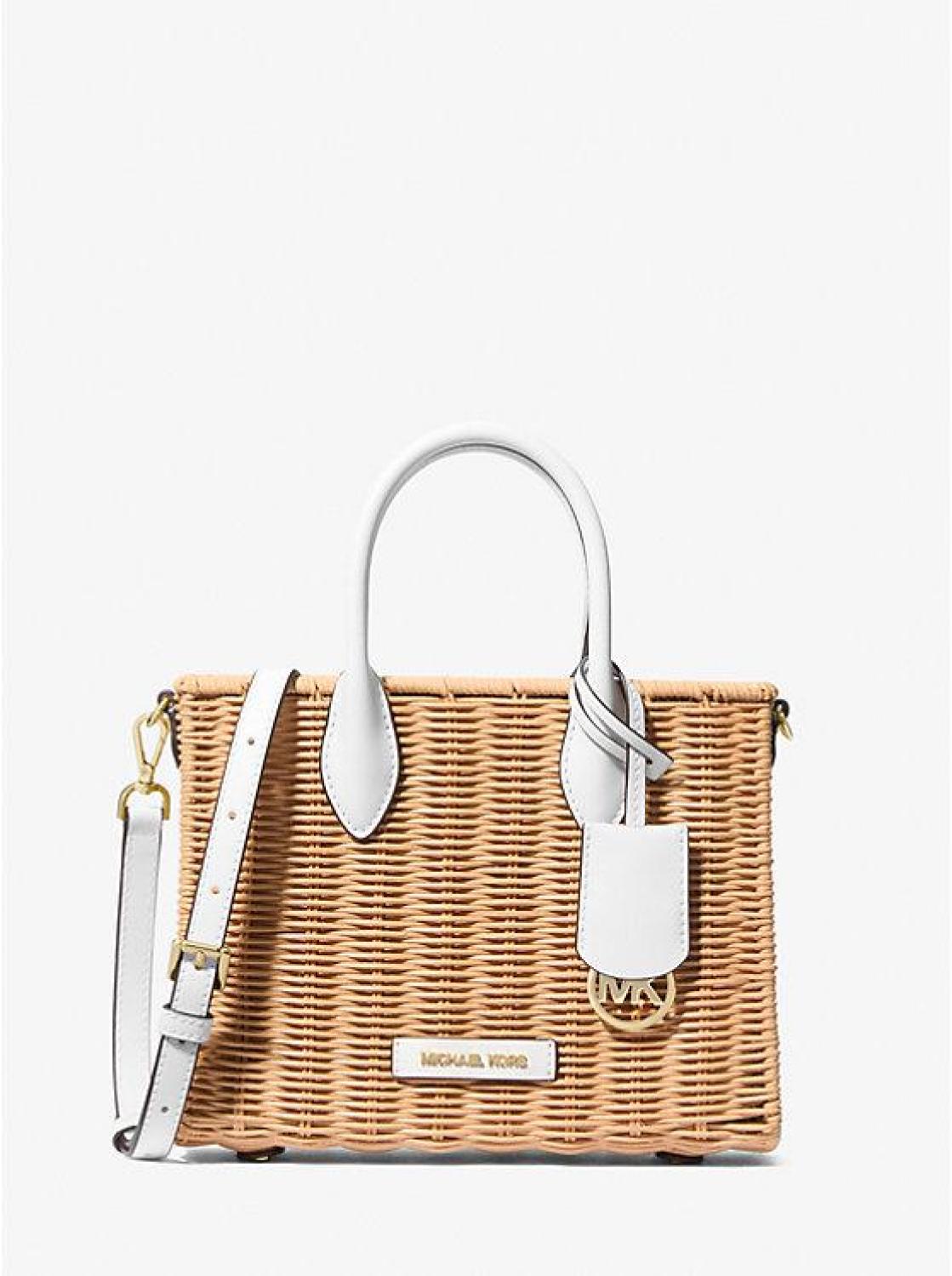 Mirella Small Wicker Crossbody Bag