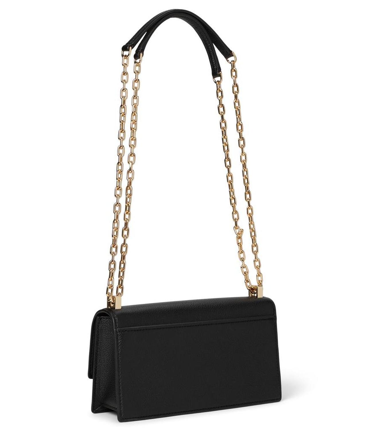 Tribeca Pebbled Leather Mini Flap Chain Crossbody