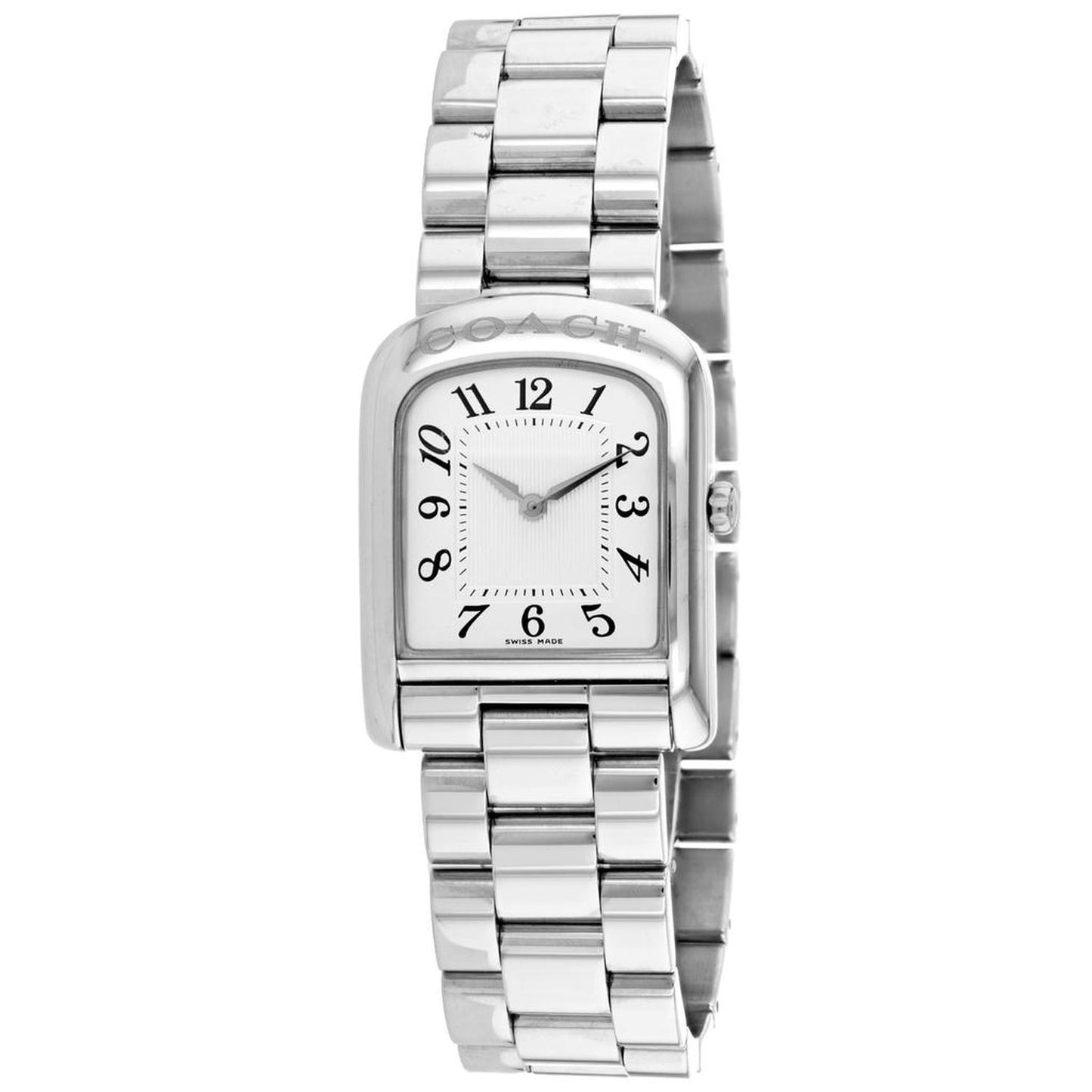 Coach Women's Silver Stainless Steel White Dial White Dial Watch