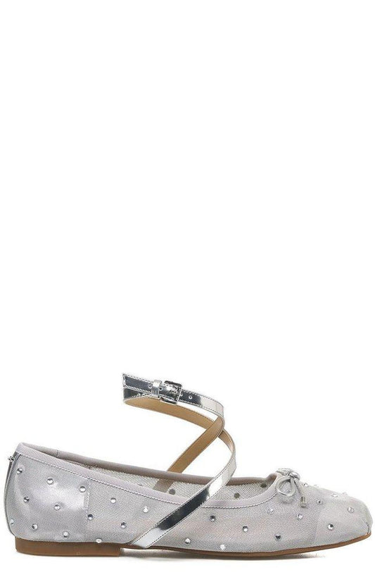 Michael Kors Collette Embellished Mesh Ballet Flats