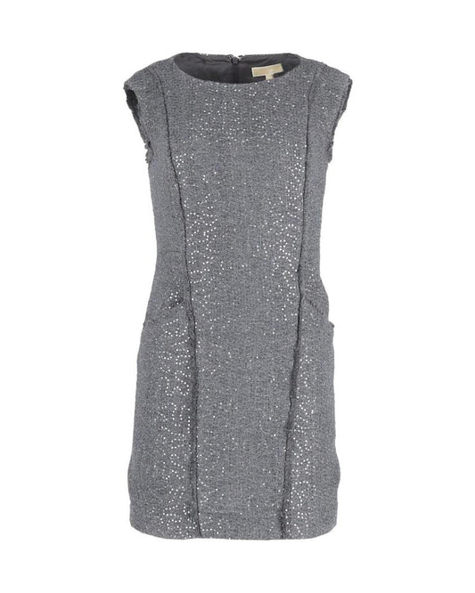 Michael Kors Sequined Mini Dress in Grey Acrylic