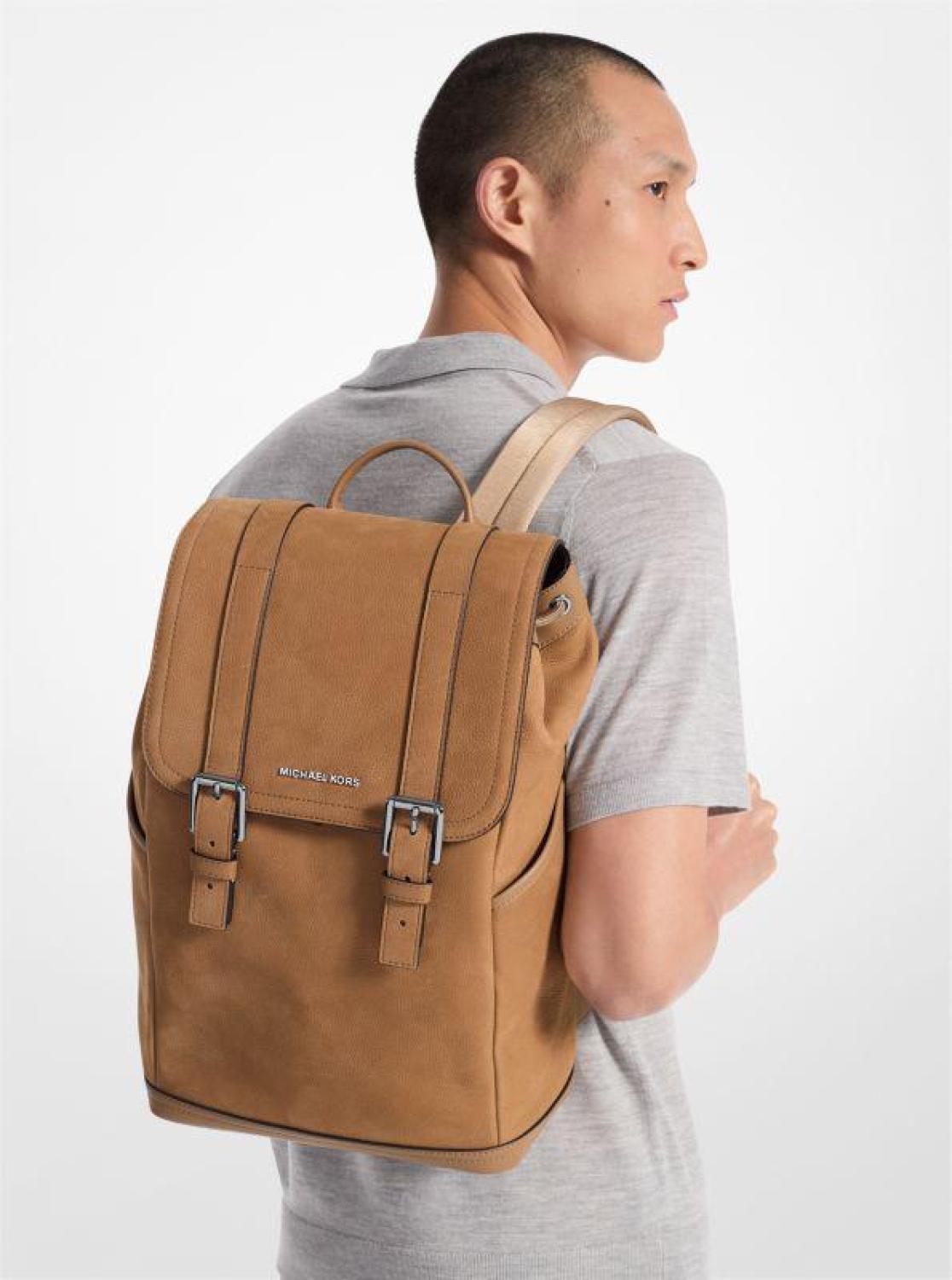 Hudson Medium Pebbled Leather Backpack