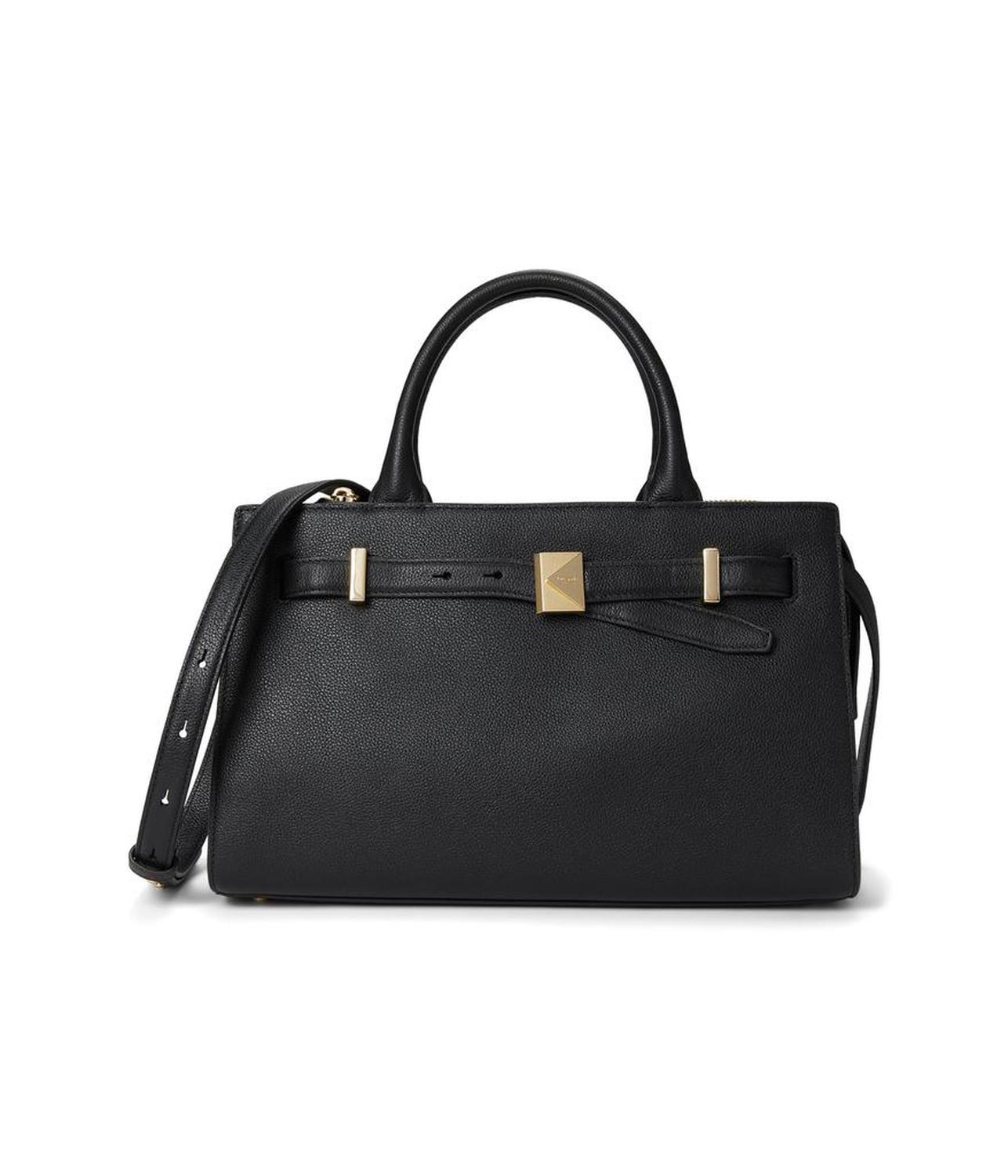 Tribeca Pebbled Leather Satchel