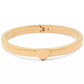 Gold-Tone Polished Heart Bangle Bracelet