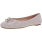 CAMBRIDGE Womens Bow Slip On Ballet Flats