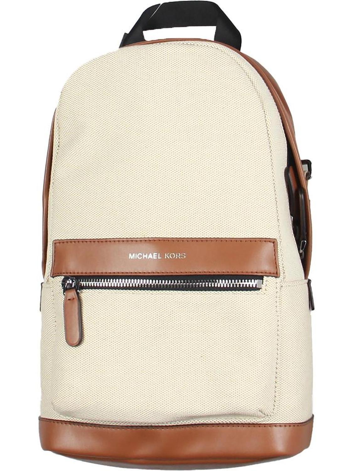 Mason Mens Leather Trim Two-Tone Backpack