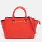 Michael Kors Red Saffiano Leather Large Selma Tote