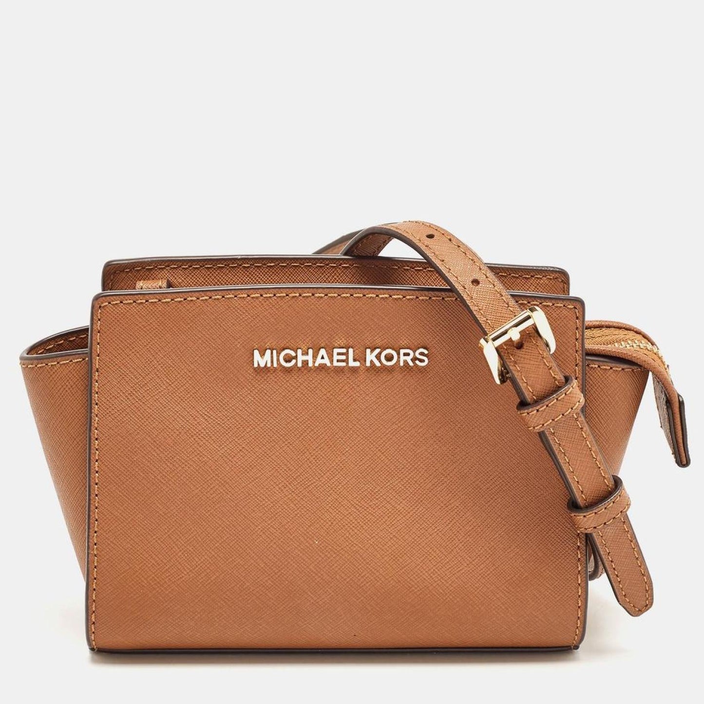 Michael Kors Leather Mini Selma Crossbody Bag