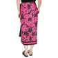 Women's Lush Palm-Print Faux-Wrap Midi Skirt