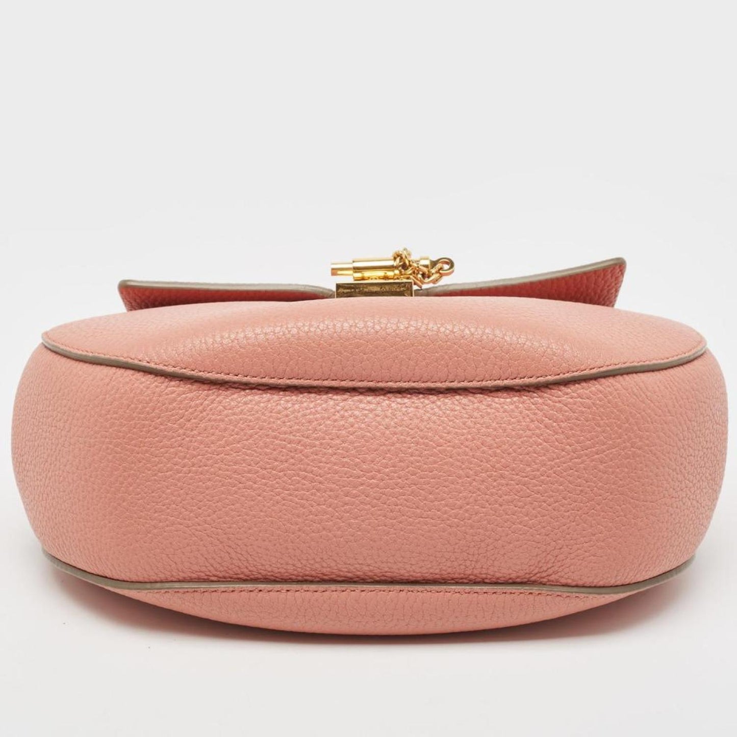 Chloe Salmon Leather Medium Drew Shoulder Bag