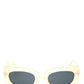 Women's Rectangular Sunglasses In Yellow/grey