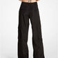 Woven Wide-Leg Cargo Pants