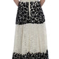 Dolce & Gabbana Elegant Floral Lace Cap Sleeve Maxi Dress