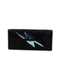 Marc Jacobs Womens Satin Sequin Lightning Bolt Clutch Bag Black