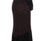 Dolce & Gabbana Elegant Purple Floral Lace Maxi Dress