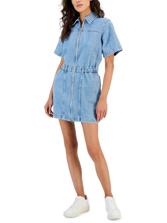 Womens Denim Mini Dress