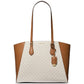 Taryn Logo Large Top Zip Tote