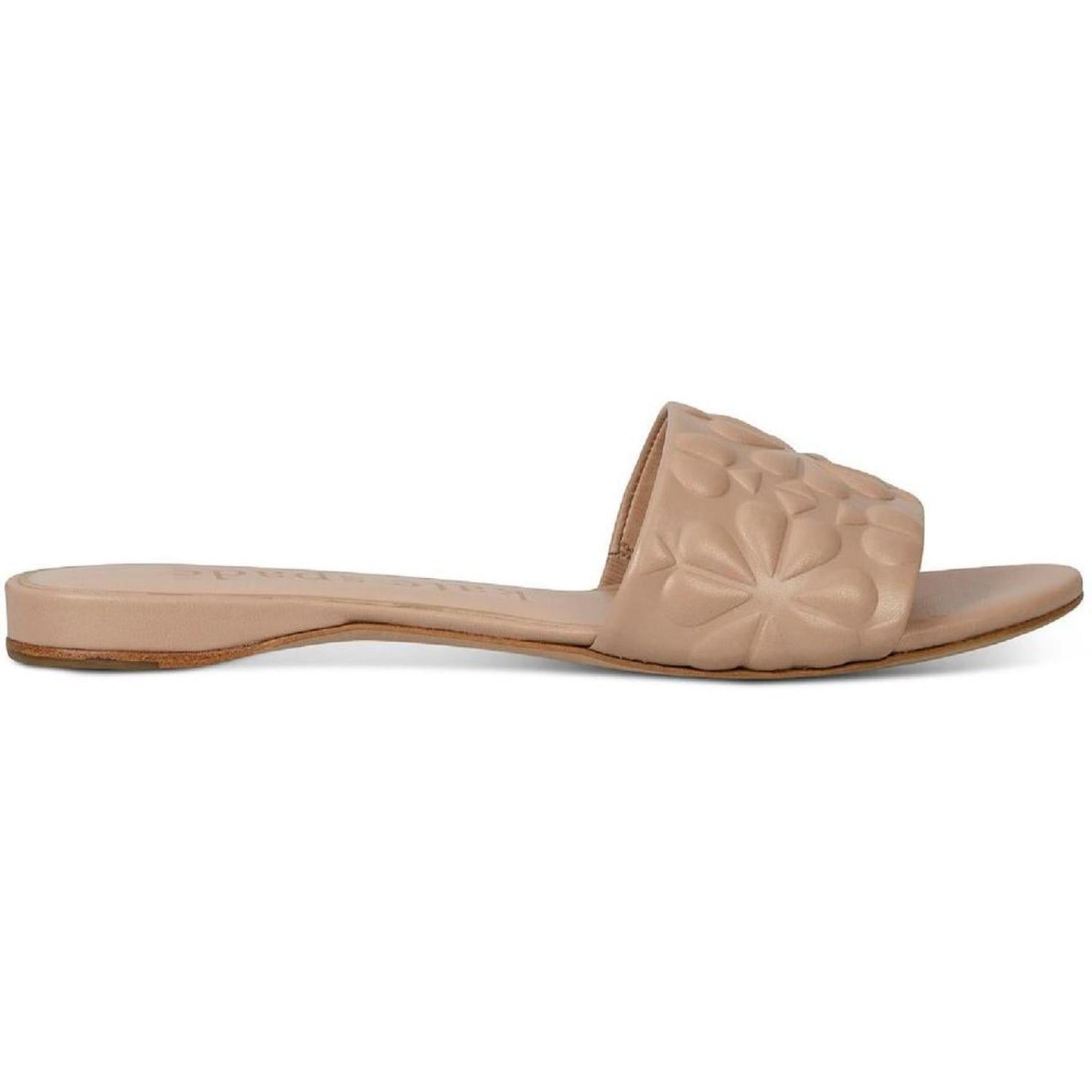 Emmie Womens Leather Logo Slide Sandals