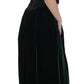 Dolce & Gabbana Enchanted Emerald Velvet Crystal Maxi Dress