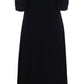 Dolce & Gabbana Elegant Black Wool Cutout Maxi Dress