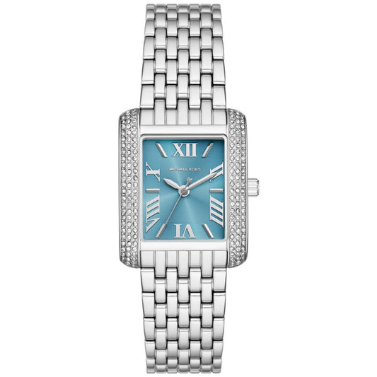 Women's Emery Three-Hand Silver-Tone Stainless Steel Watch 27mm x 33mm