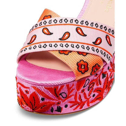 Women's Rio Bandana Patchwork Platform Dress Sandals