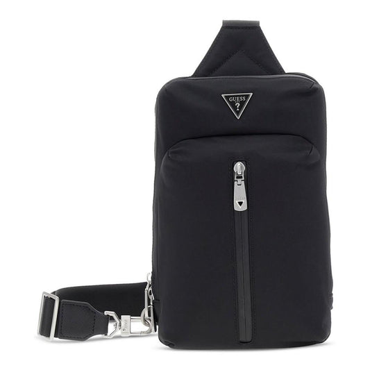 Men's Crossover Zip Logo Sling Bag