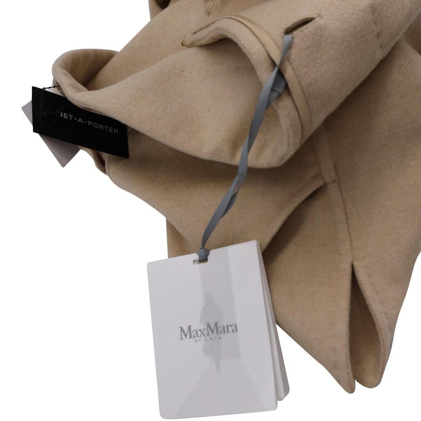 Max Mara Tedesco Oversized Jacket In Beige Wool