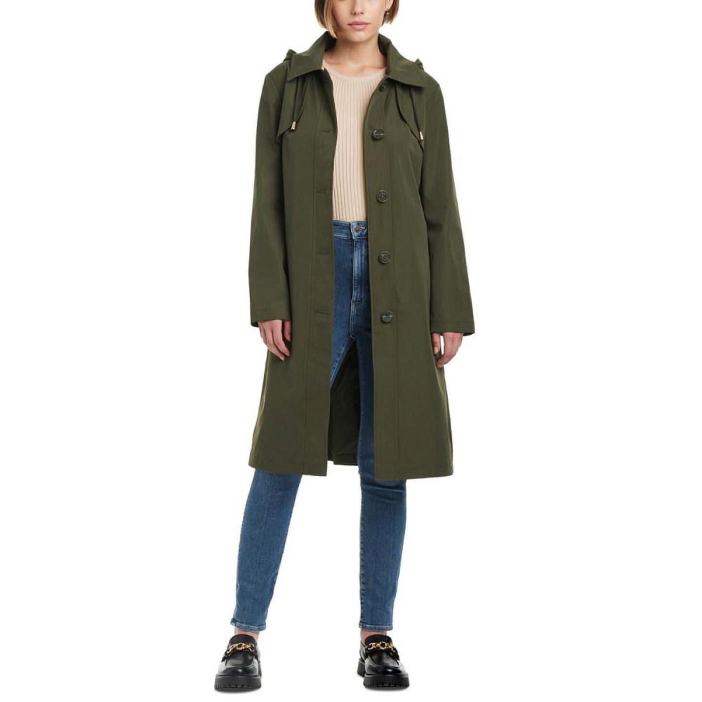 Women's Hooded Bibbed Raincoat