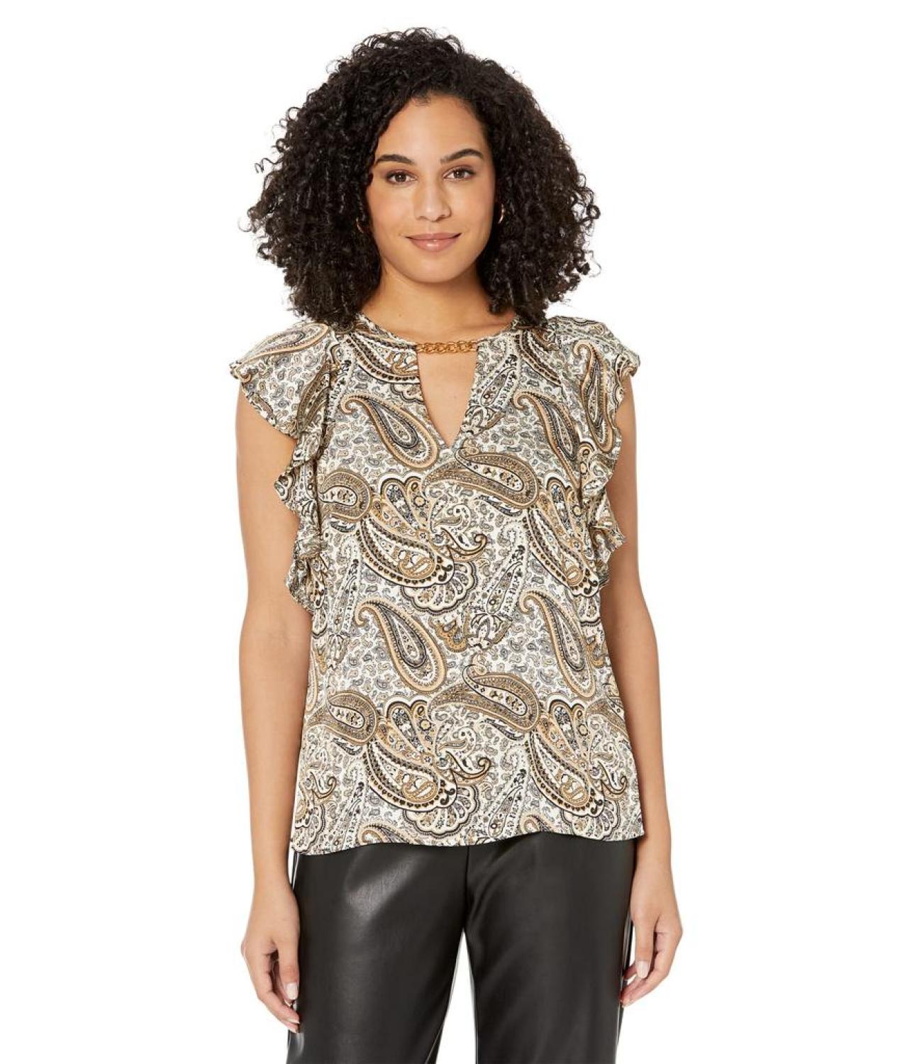 Drama Patchwork Paisley Top