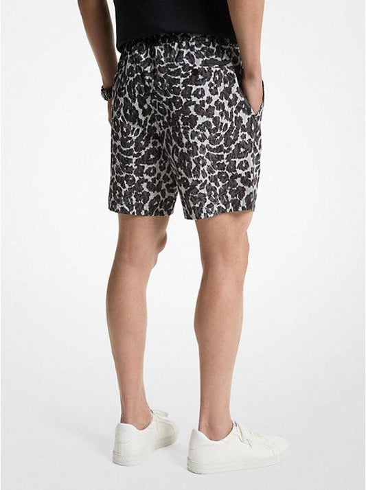 Leopard Logo Shorts