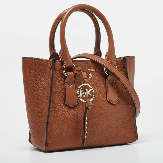 Michael Kors Brown Leather Small Kris Tote