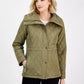 Women's Quilted Hooded Zip-Front Coat, Exclusively at Macy's